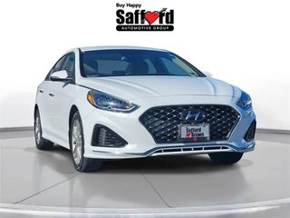 2019 Hyundai SONATA with Quartz White Pearl Exterior