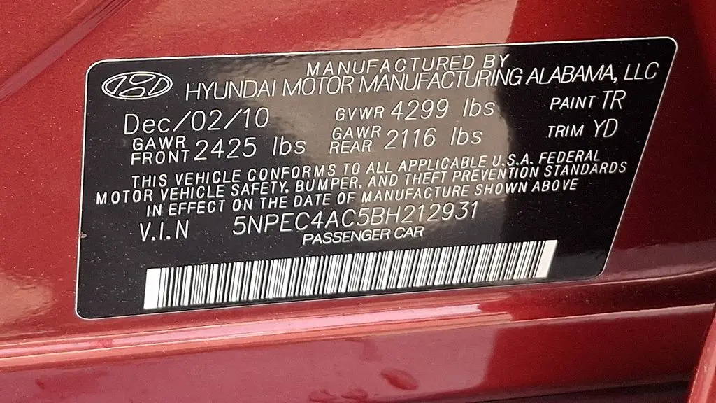2011 Hyundai SONATA SE