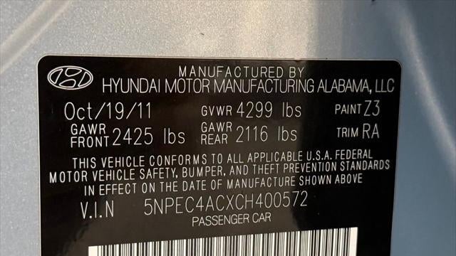 2012 Hyundai SONATA Limited