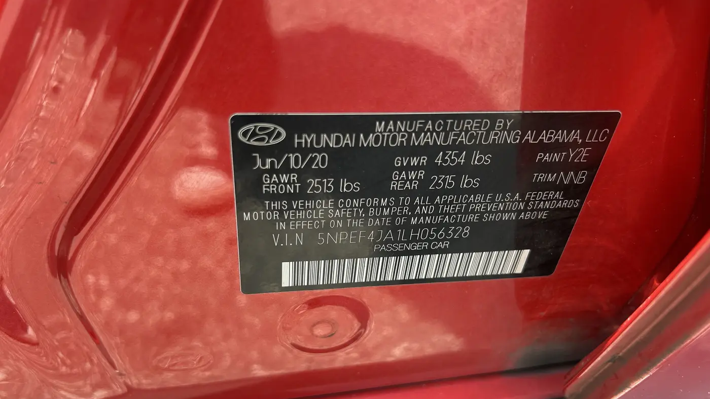 2020 Hyundai SONATA SEL