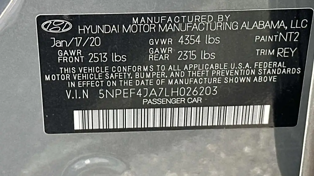 2020 Hyundai SONATA SEL
