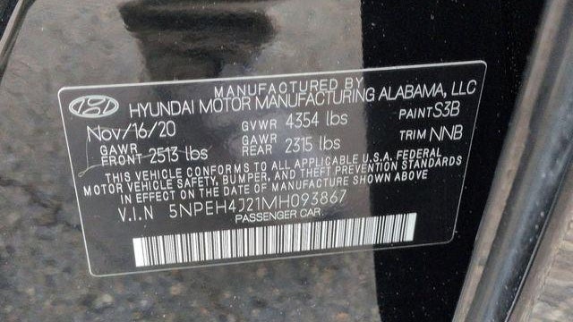 2021 Hyundai SONATA Limited