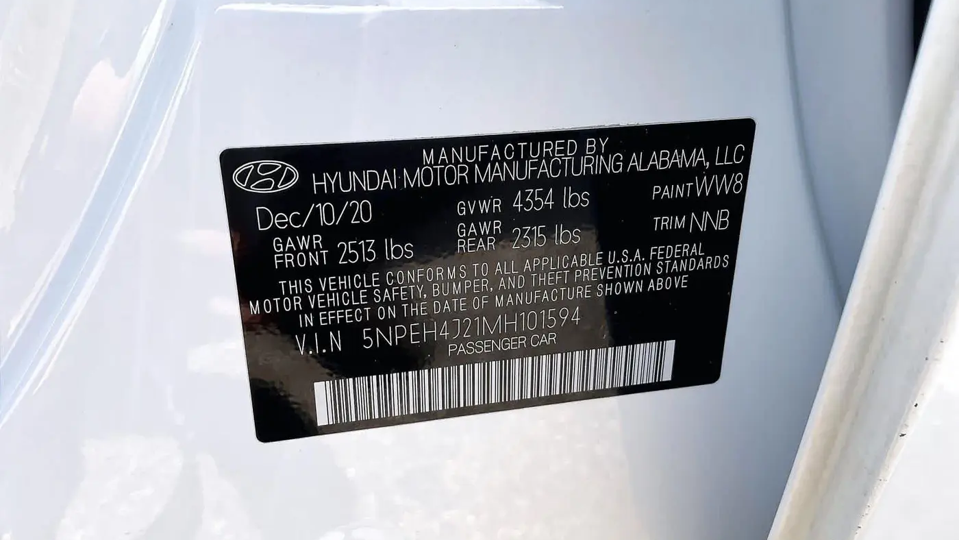 2021 Hyundai SONATA Limited