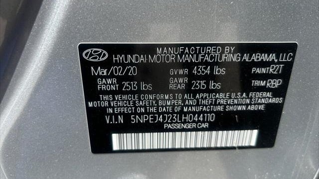 2020 Hyundai SONATA SEL Plus