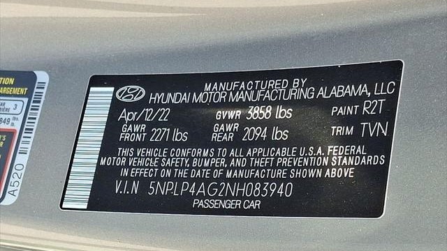 2022 Hyundai ELANTRA Limited