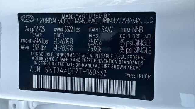 2026 Hyundai SANTA CRUZ SE