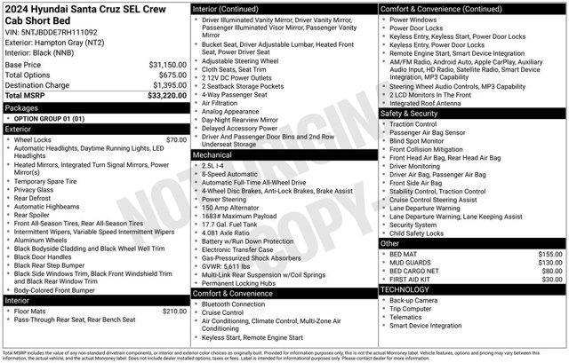 2024 Hyundai Santa Cruz - $25,898