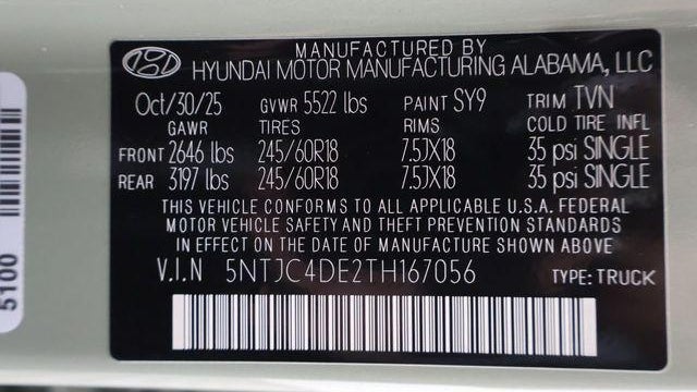 2026 Hyundai SANTA CRUZ SEL Activity