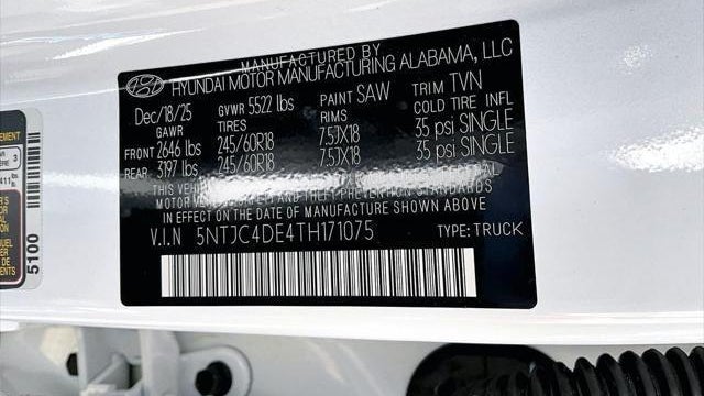 2026 Hyundai SANTA CRUZ SEL Activity