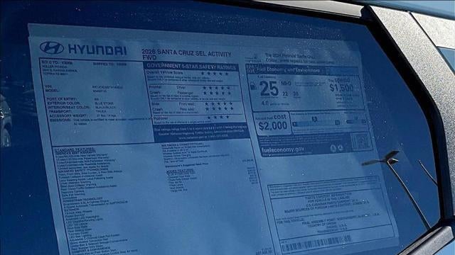 2026 Hyundai SANTA CRUZ SEL Activity