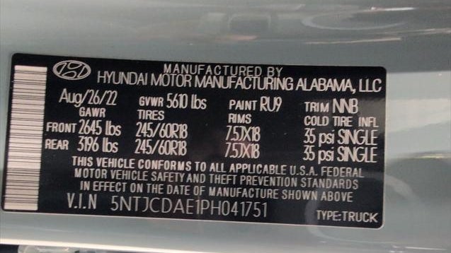 2023 Hyundai SANTA CRUZ SEL