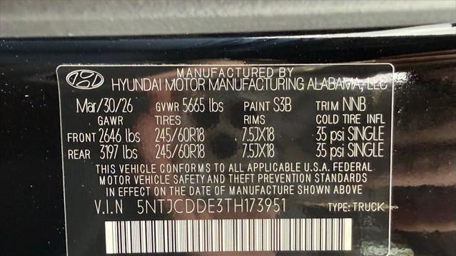 2026 Hyundai SANTA CRUZ SEL Activity