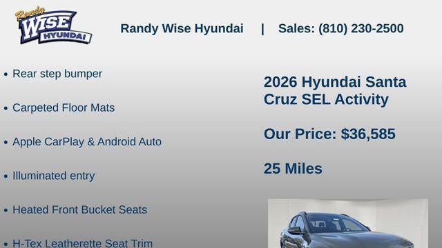 2026 Hyundai SANTA CRUZ SEL Activity