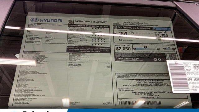 2026 Hyundai SANTA CRUZ SEL Activity