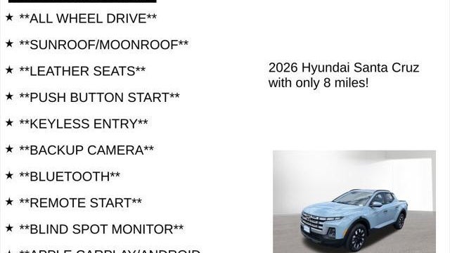 2026 Hyundai SANTA CRUZ SEL Activity