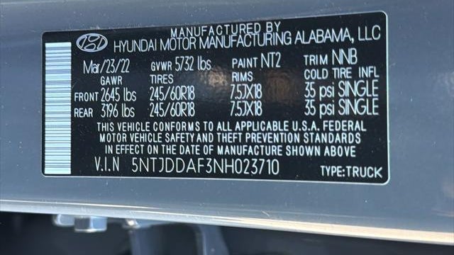 2022 Hyundai SANTA CRUZ SEL Premium