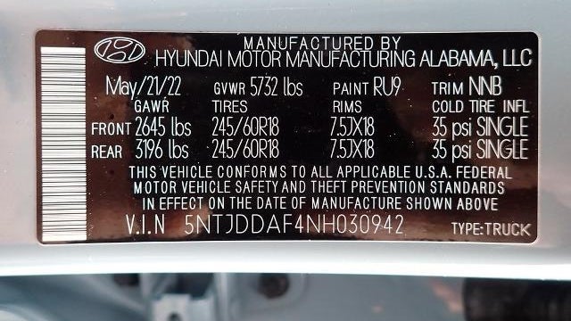 2022 Hyundai SANTA CRUZ SEL Premium