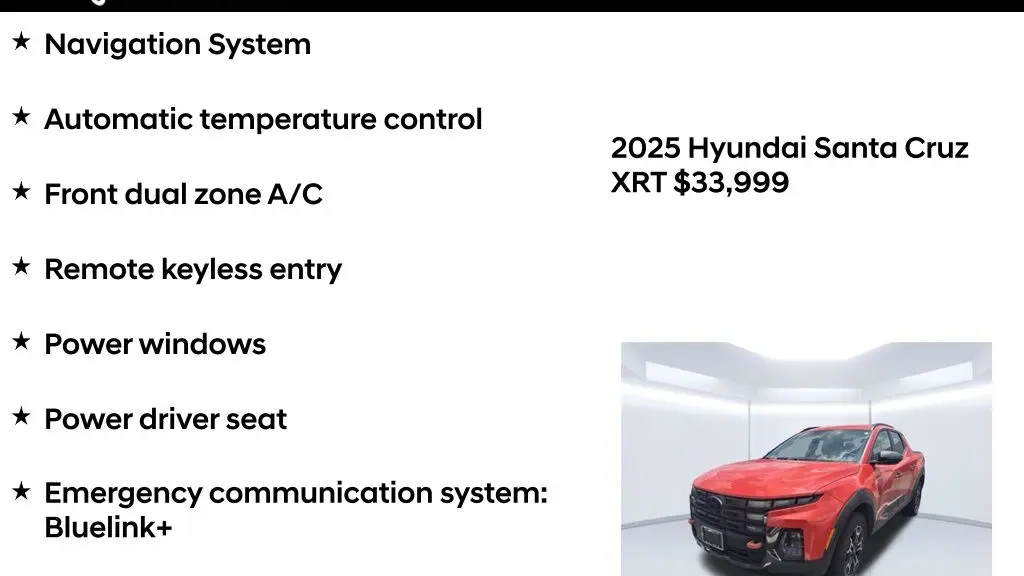 2025 Hyundai SANTA CRUZ XRT