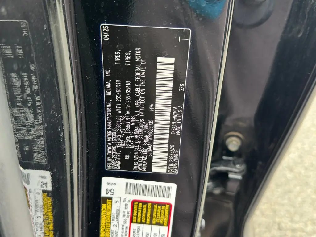 2025 Toyota Highlander - $40,000