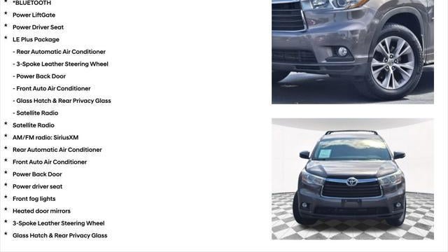 2015 Toyota Highlander LE