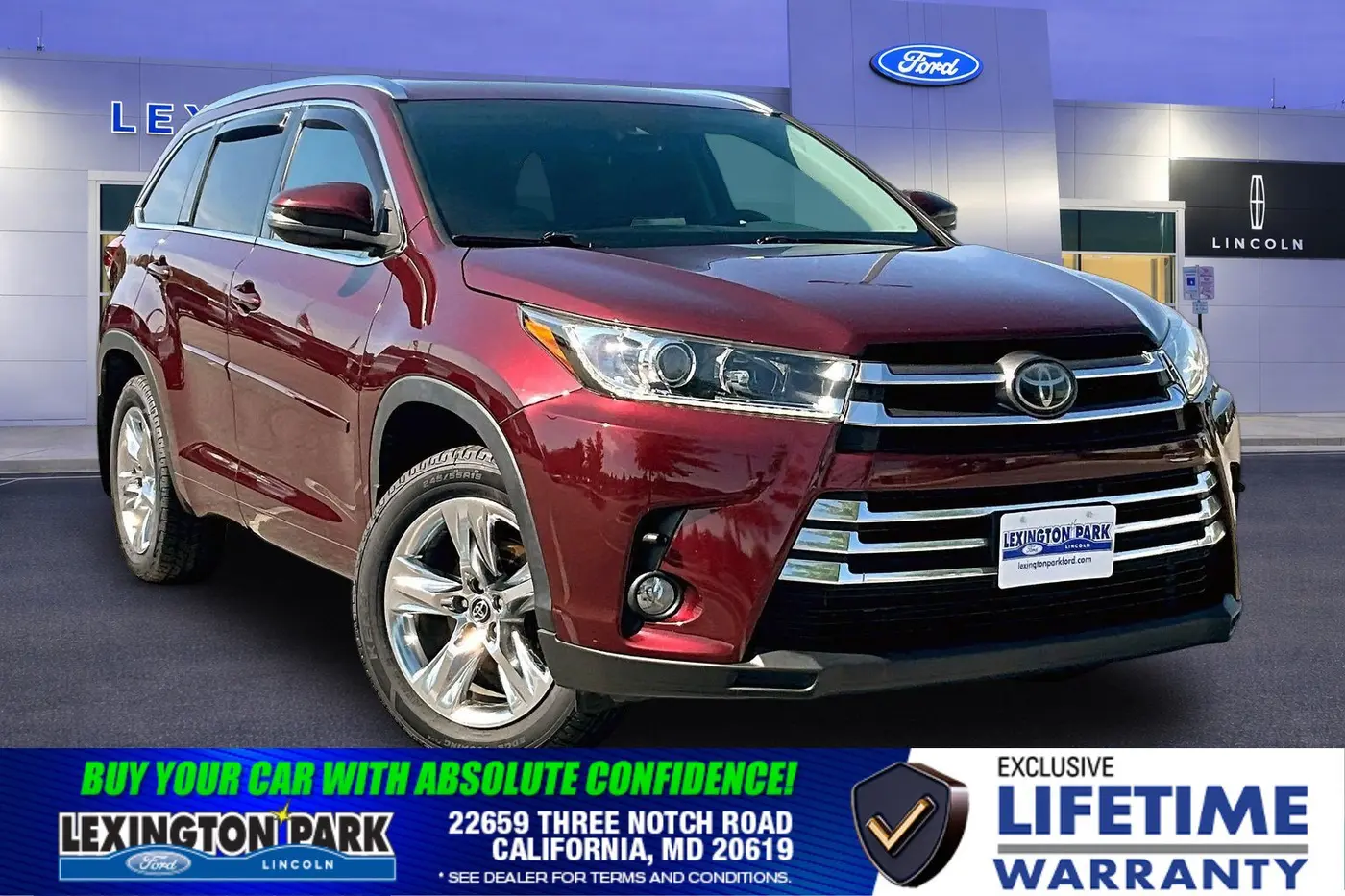 2018 Toyota Highlander - $22,800