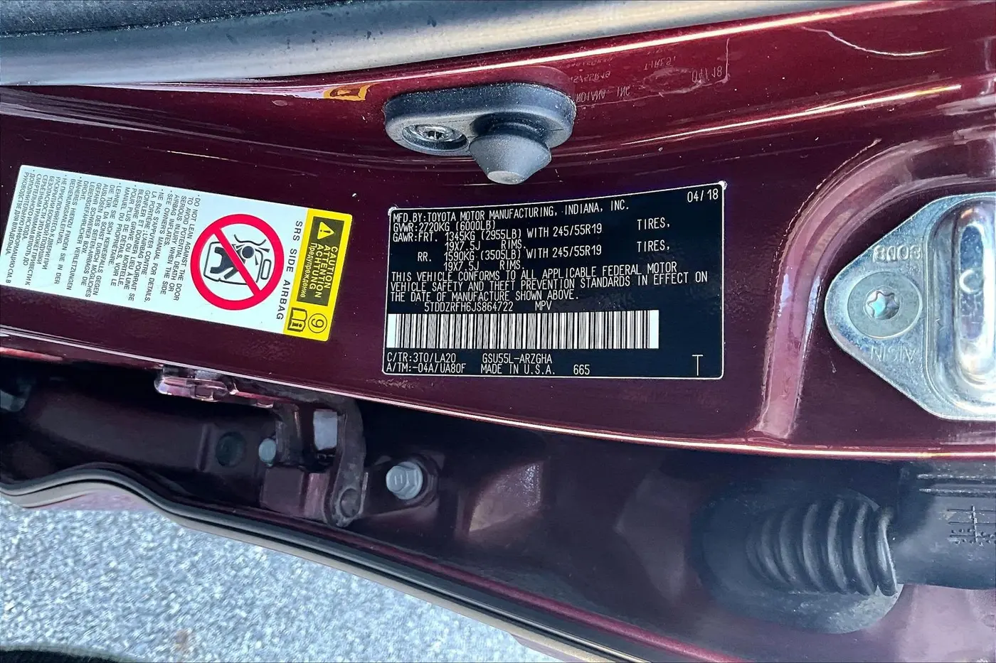 2018 Toyota Highlander - $22,800