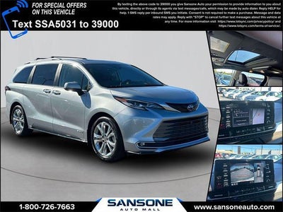 2021 Toyota Sienna Platinum 7-Passenger 4DR Mini-Van