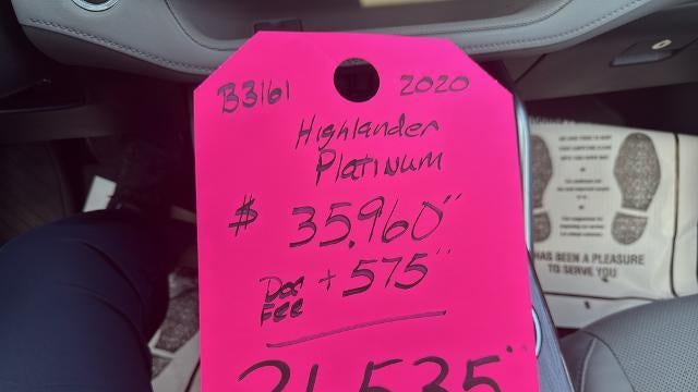 2020 Toyota Highlander Platinum