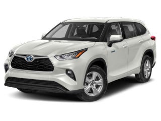 2020 Toyota Highlander Hybrid with Blizzard Pearl Exterior