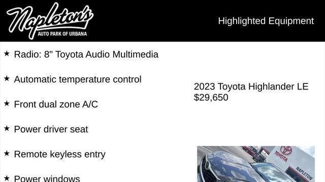 2023 Toyota Highlander LE