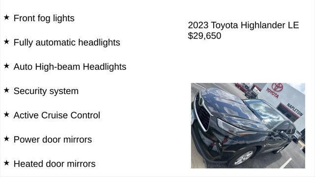 2023 Toyota Highlander LE