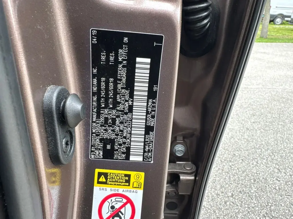 2019 Toyota Highlander - $17,781