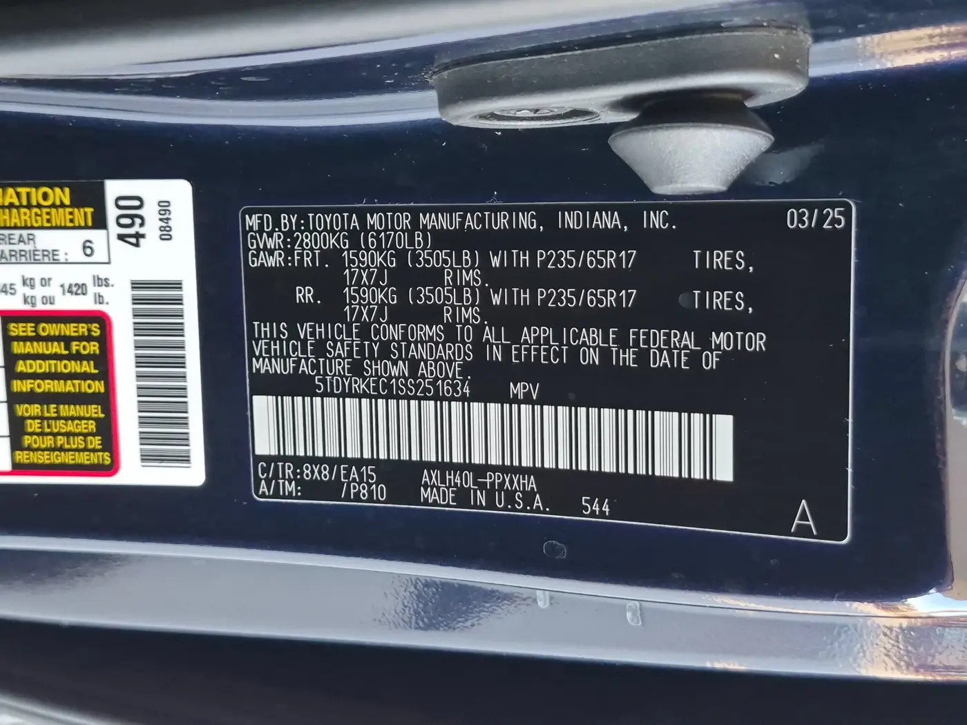 2025 Toyota Sienna - $43,553
