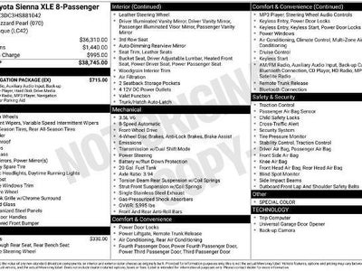 2017 Toyota Sienna Limited Premium 7-Passenger 4DR Mini-Van