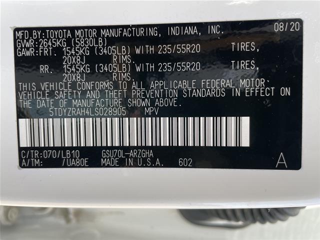 2020 Toyota Highlander - $25,995