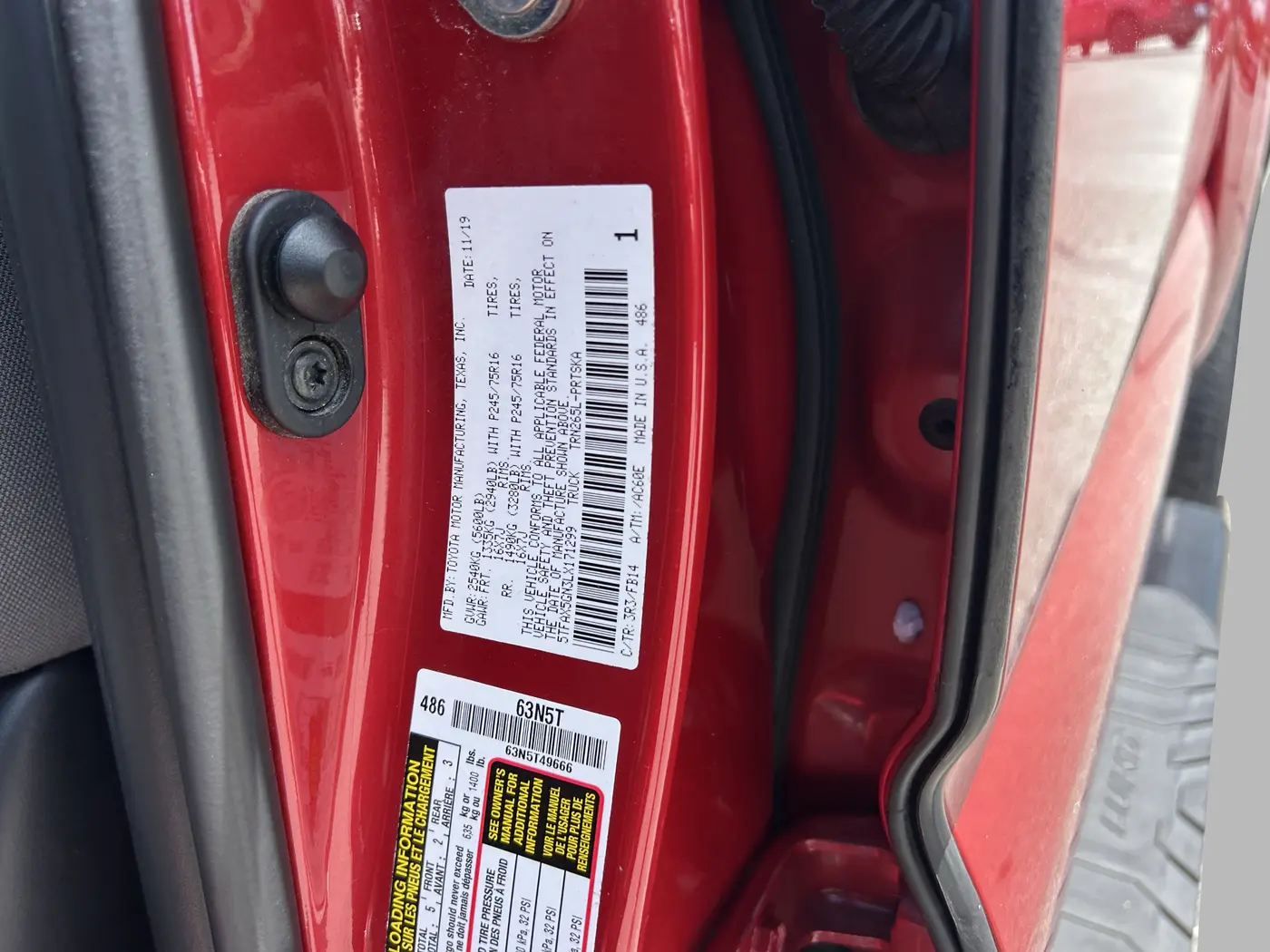 2020 Toyota Tacoma - $19,250