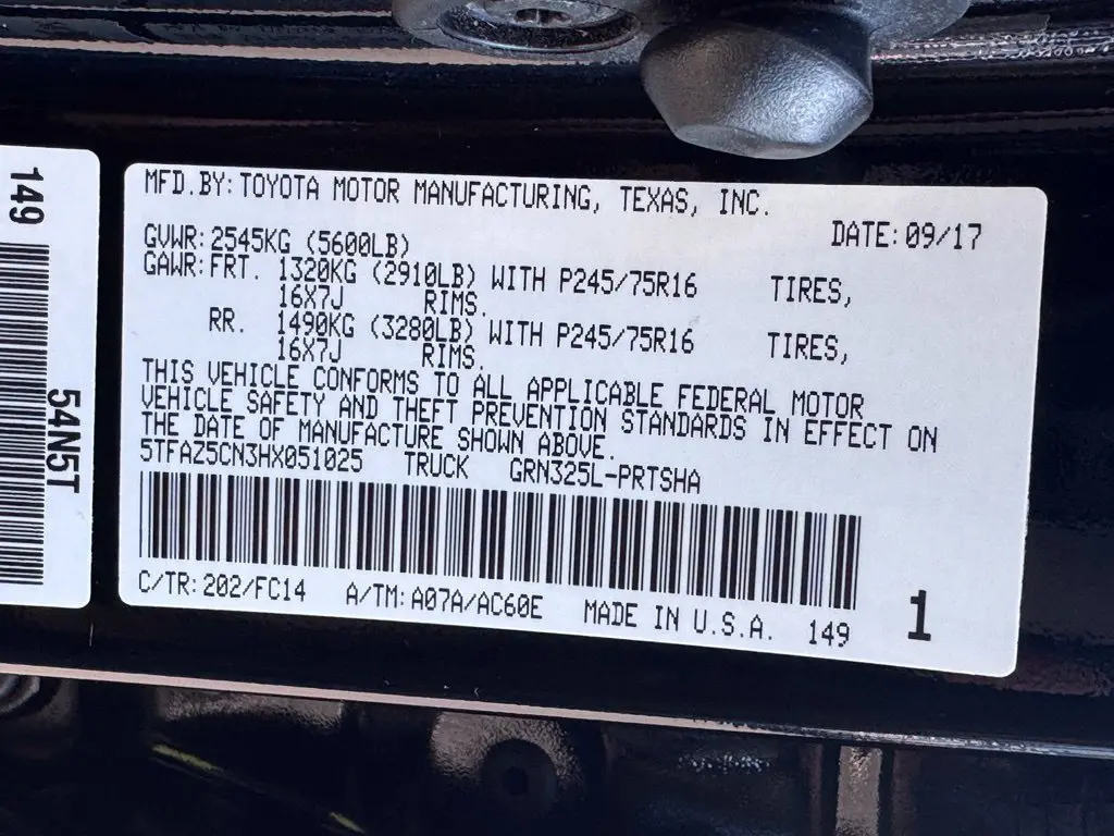 2017 Toyota Tacoma - $23,617