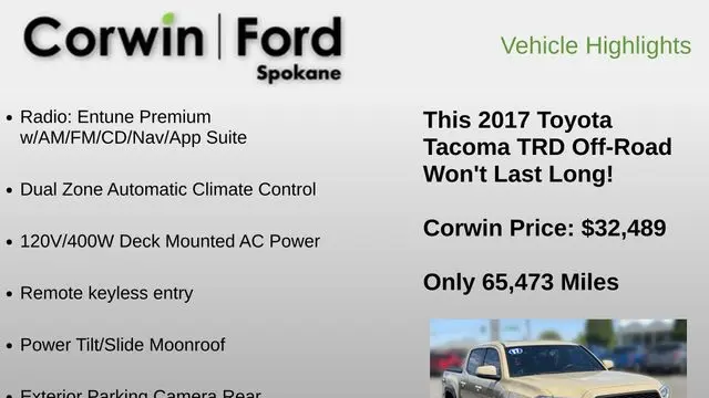 2017 Toyota Tacoma TRD Pro