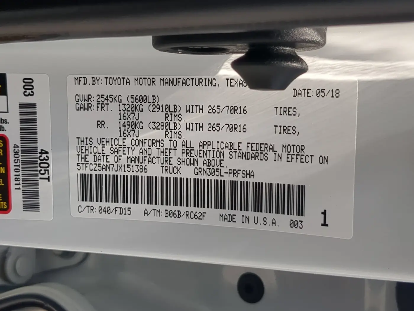 2018 Toyota Tacoma - $29,868