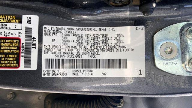 2012 Toyota Tundra Grade