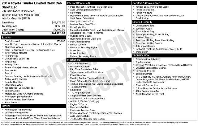 2014 Toyota Tundra Limited — photo 1 of 12