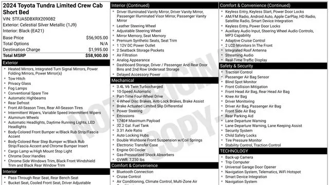 2024 Toyota Tundra Limited