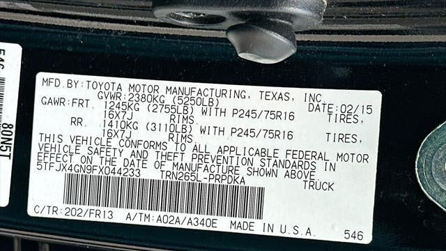 2015 Toyota Tacoma PreRunner