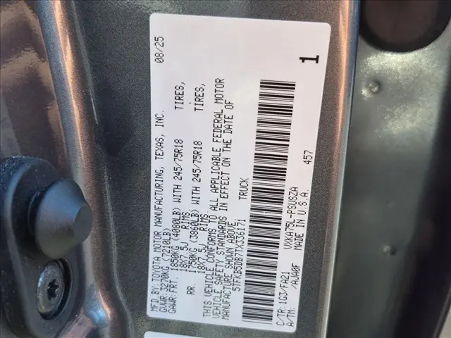 2026 Toyota Tundra - $45,489