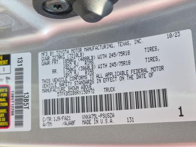 2024 Toyota Tundra - $38,500