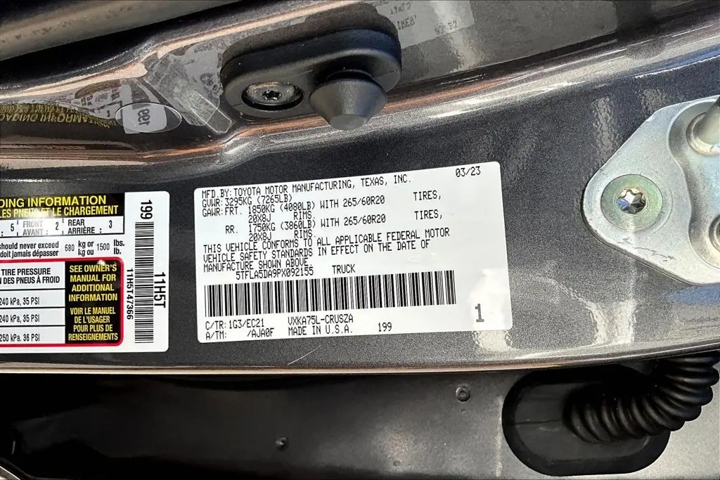 2023 Toyota Tundra - $41,850