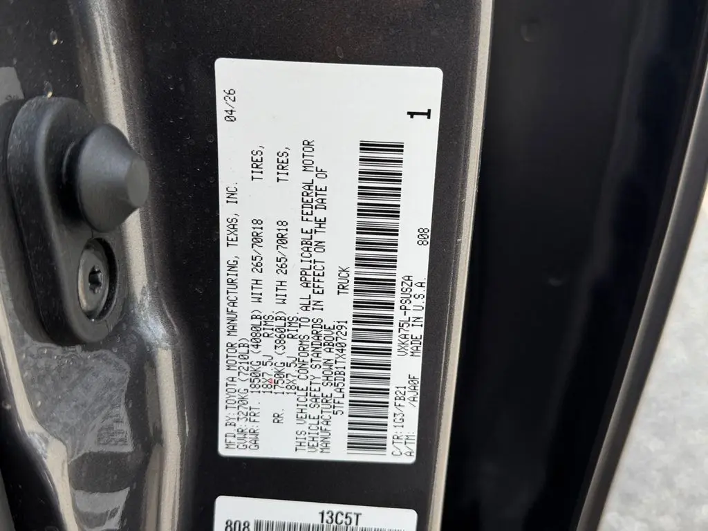 2026 Toyota Tundra - $45,500