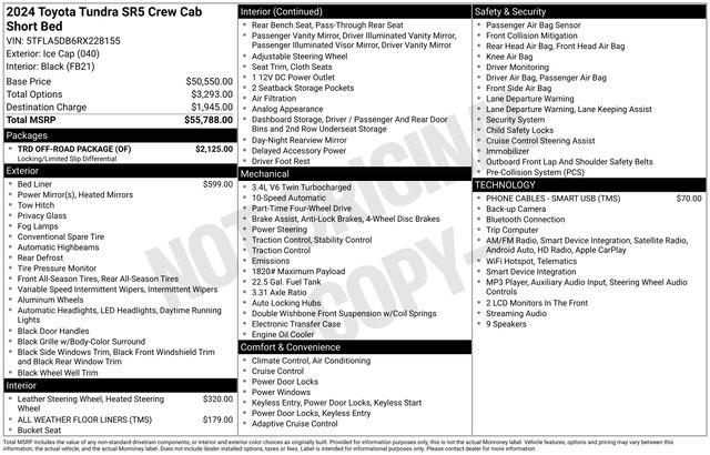 2024 Toyota Tundra - $39,995