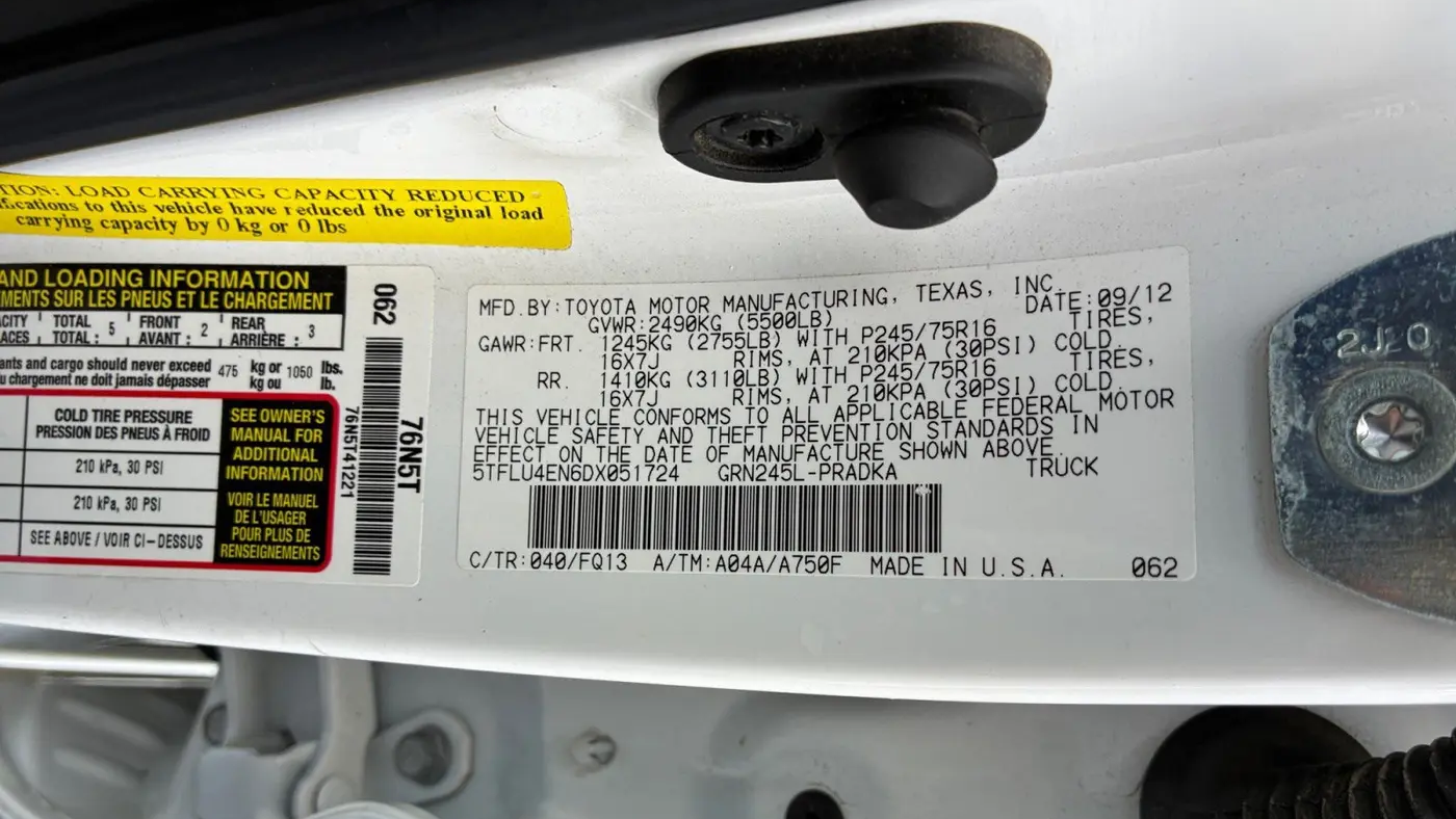 2013 Toyota Tacoma V6
