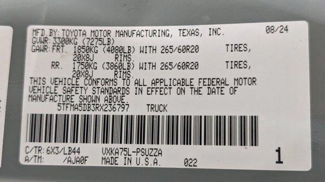 2024 Toyota Tundra 1794 Edition